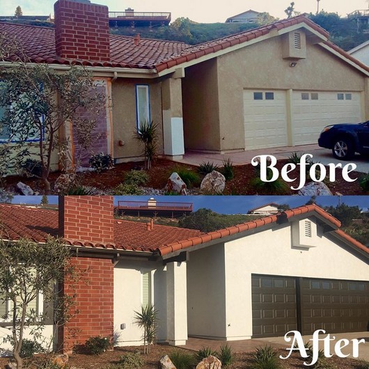 1 before after exterior painting san diego