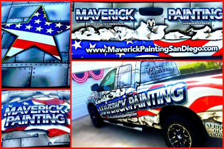 Maverick Painting’s Truck Displays Patriotism and American Values